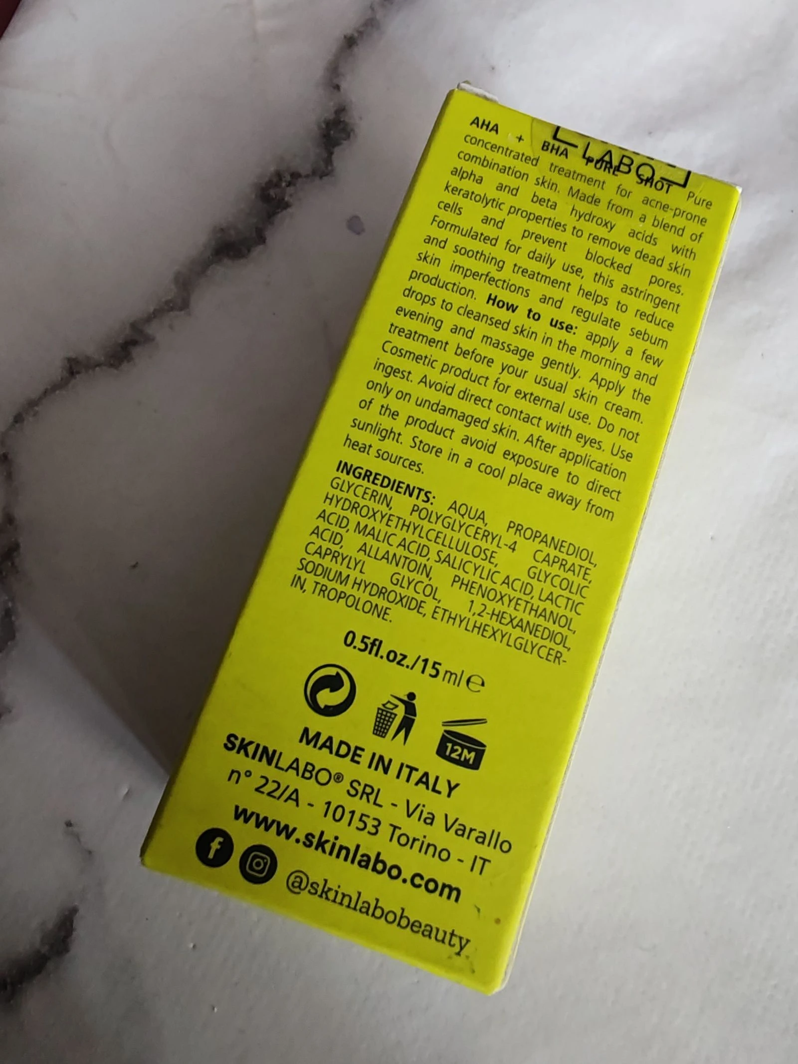 Shot concentrado AHA + BHA skin Labo – photo 3